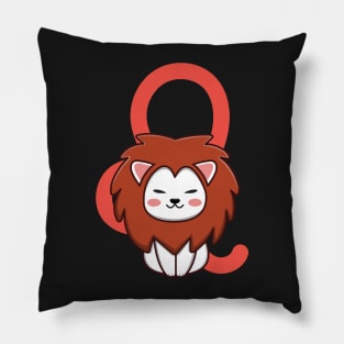 Leo Zodiac Cat Pillow