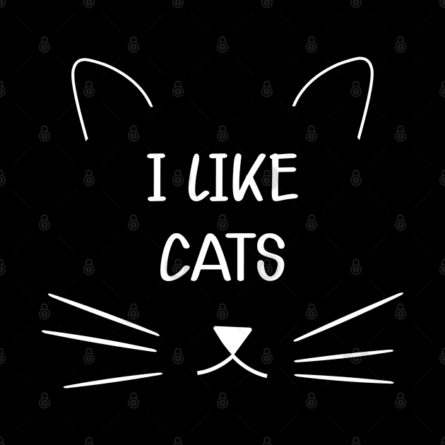 Cat - I like cats by KC Happy Shop