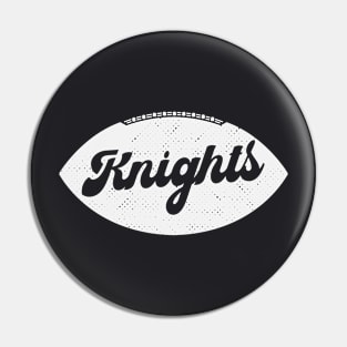 Retro Knights Football Pin