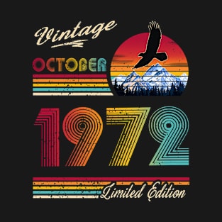 October 1972 Birthday T-Shirt