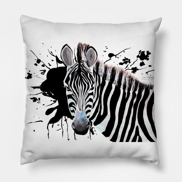 Zebra Pillow by lucafon18