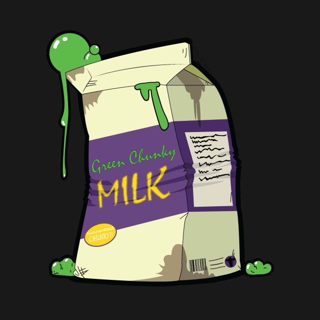 Delicious Green Chunky Milk! by monsterpancakes