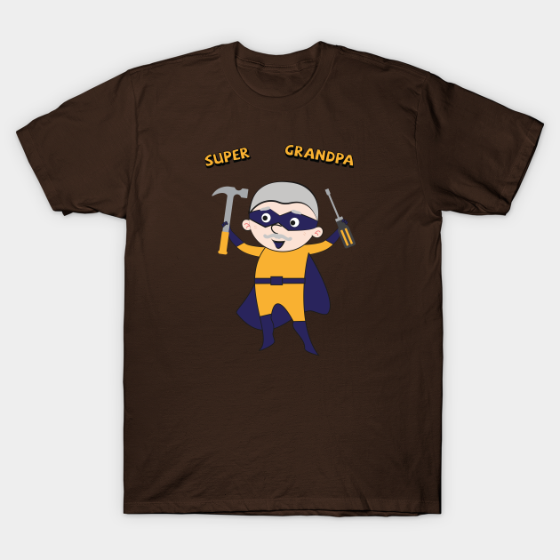 Discover Super grandpa1 - Grandpa - T-Shirt
