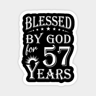 Blessed By God For 57 Years Christian Magnet