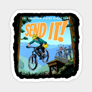 send it mountain bike Magnet