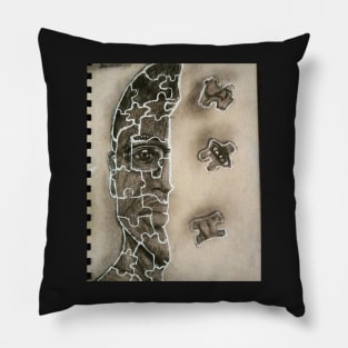 pieces of a larger puzzle Pillow