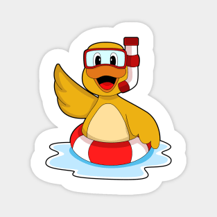 Duck Swimming Lifebuoy Magnet