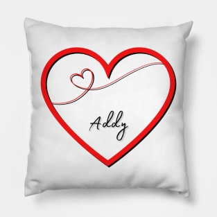 ADDY  Name in Heart Pillow