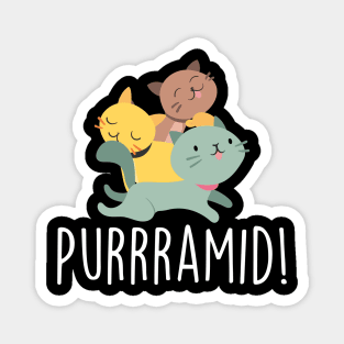 Adorable & Cute Purrramid Pyramid of Cats Kittens Magnet