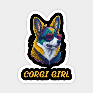 corgi girl Magnet