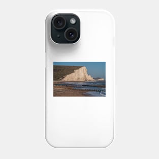 The Seven Sisters from the beach, East Sussex (4) Phone Case