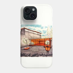 Backyard deco lounge Phone Case