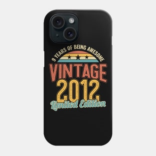 9th Birthday 9 Years of being Awesome 2012 Phone Case