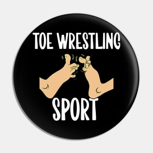 Toe Wrestling Sport Pin