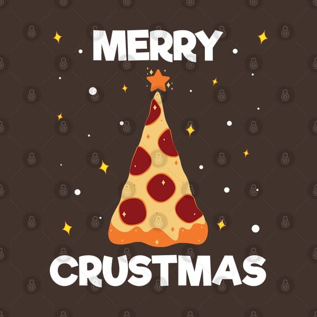 Merry Crustmas Pizza Christmas Tree by ZNOVANNA