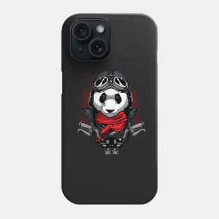 Panda Motorcycle Biker Vintage Graphic Gift Phone Case