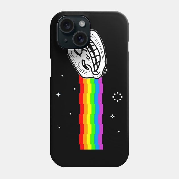 Troll Face Nyan Cat Meme Phone Case by Nova5