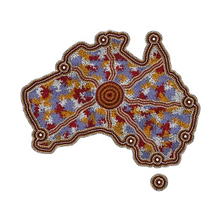 Aboriginal Map Australia T-Shirt