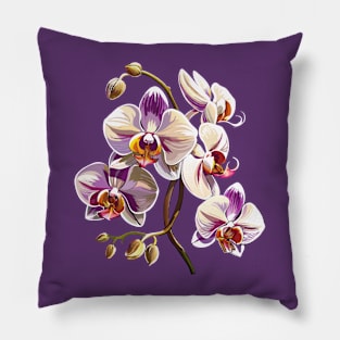 Elegant orchid design Pillow