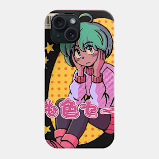 anime aesthetic retro vaporwave nostalgiacore Phone Case