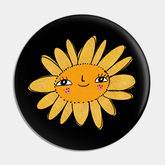 Sunflower Pin by Mary Mastren