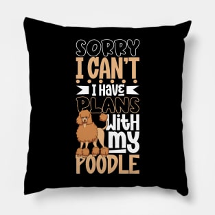 I have plans with my Poodle Pillow