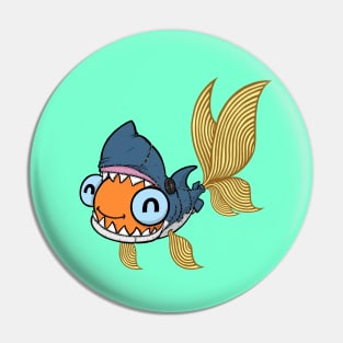 Goldishark Pin