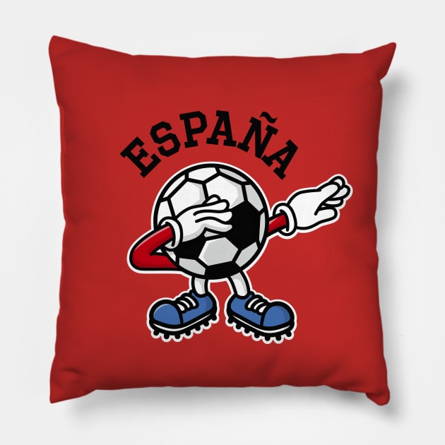 Espana Spain dab dabbing soccer football Pillow by LaundryFactory