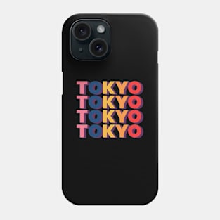 Tokyo Colorful Pop Art Typography Design Phone Case