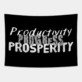 Productivity Progress Prosperity Tapestry