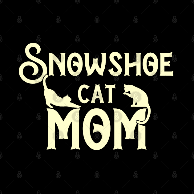 Snowshoe cat breed mama. Perfect present for mother dad friend him or her by SerenityByAlex