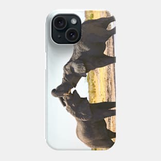 Playful elephants Phone Case