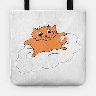 Cat on the cloud. Lovely pet. A kind character. Gift for a child or animal lover. Tote