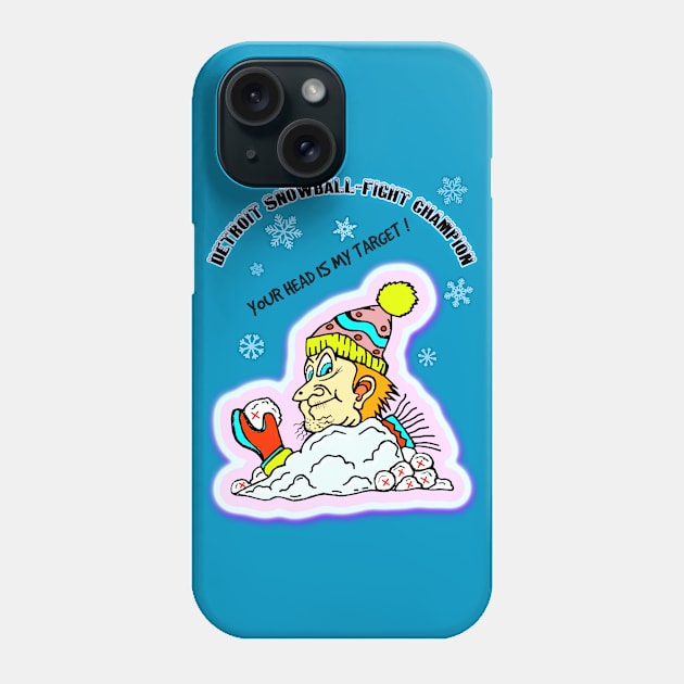 SNOWBALL FIGHT CHAMP Phone Case by Bwilly74