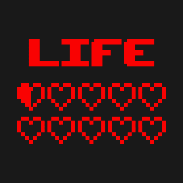 Gaming Life Bar (Game Hearts Health Bar) by fromherotozero