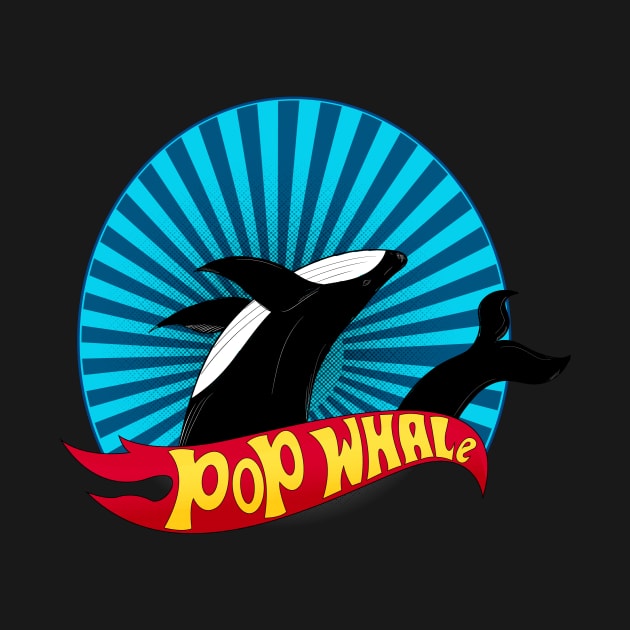 pop whale in hot wheel logo concept by secreton7