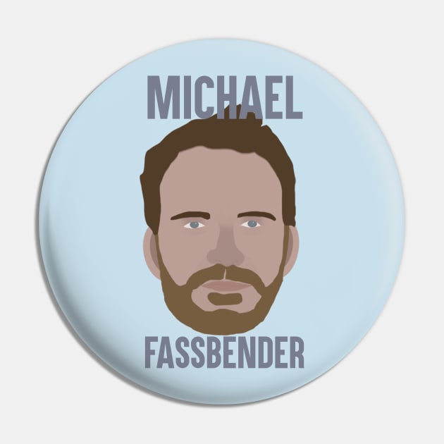 Michael Fassbender Head Pin by JorisLAQ