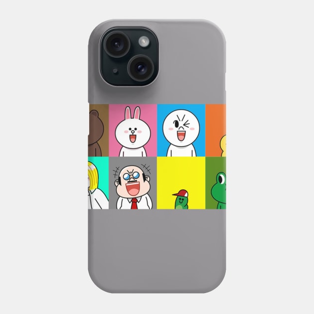 Line Friends Collage Phone Case by spadayeti1992