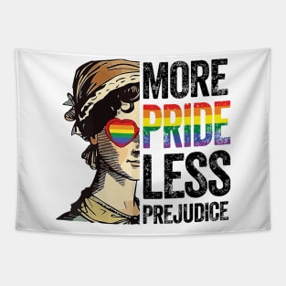 More Pride Less Prejudice Lgbt Gay Proud Ally Pride Month Tapestry