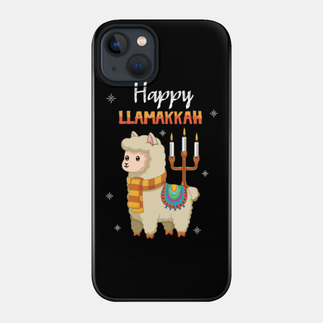 Llamakkah Llama Candles Menorah Happy Hanukkah - Hanukkah - Phone Case