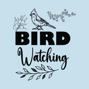 Birdwatching Art Design T-Shirt