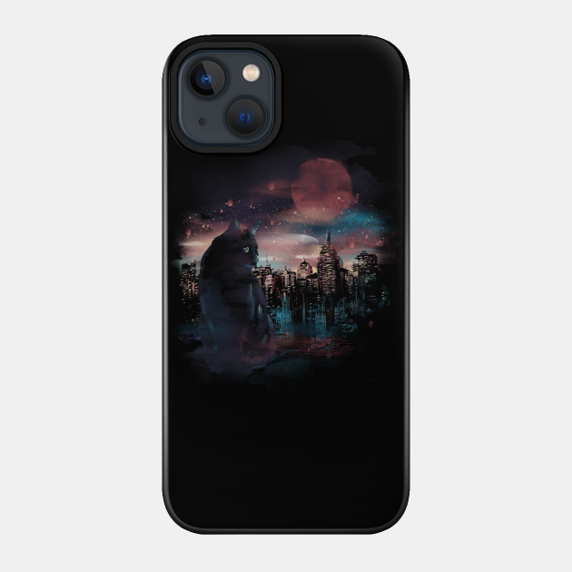 City Lights - Kitty - Phone Case