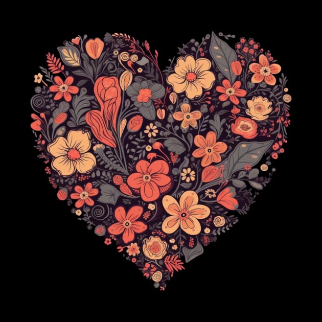 Floral heart by Pixy Official