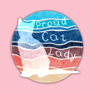 Vintage beach cat - proud cat lady light T-Shirt