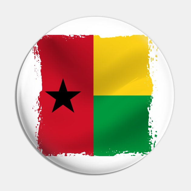 Guinea-Bissau flag Pin by SASTRAVILA