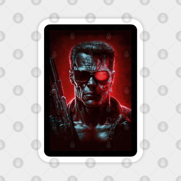 Terminator Original Artwork Magnet by Labidabop