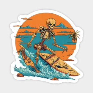 Halloween Beach surfer Magnet