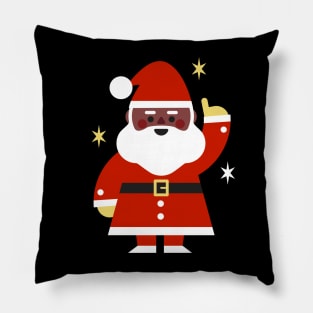 Black Santa Claus Pillow