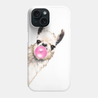 Bubble Gum Sneaky Llama Phone Case