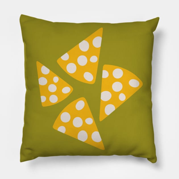 CHEESE PLEASE! Swiss Cheese Fun Gourmet Picnic Food - UnBlink Studio by Jackie Tahara Pillow by UnBlink Studio by Jackie Tahara